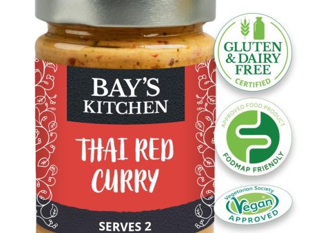 Bays Kitchen Thai Red Curry Stir-in Sauce Low FODMAP Vegan 260g Fashion