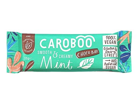 Caroboo Smooth & Creamy Mint Carob Bar 35g Sale