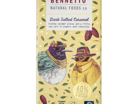 Bennetto Organic Chocolate Bar Salted Caramel 80g Hot on Sale