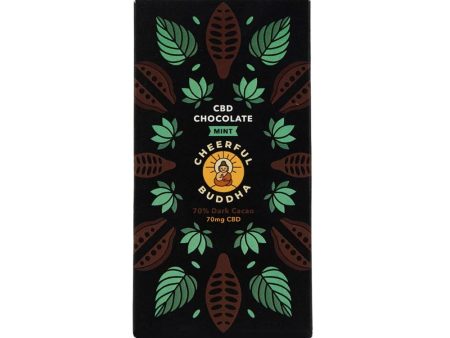 Cheerful Buddha CBD Infused Chocolate (Mint) - 70g Supply