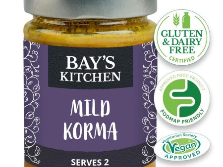 Bays Kitchen Mild Korma Stir-in Sauce Low FODMAP Vegan 260g For Discount