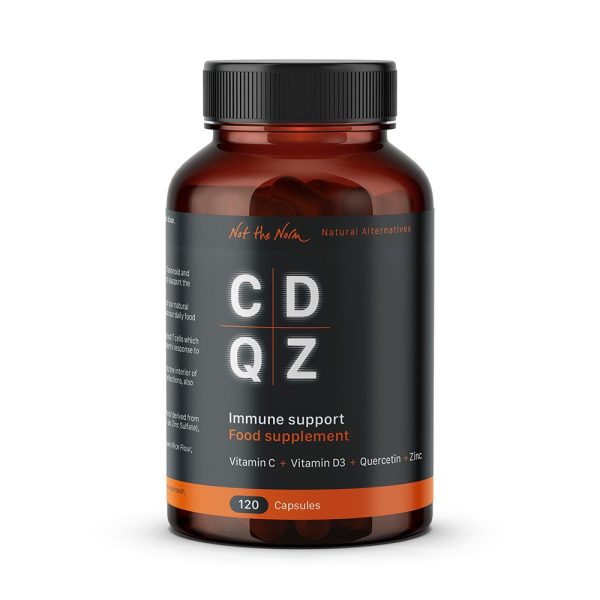 CDQZ Vitamin C Vitamin D3 Quercetin & Zinc 120 Capsules Supply