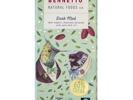 Bennetto Organic Chocolate Bar Dark Mint 80g For Sale