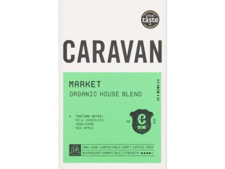 Caravan Coffee Roasters Organic Market Blend Pods 10 pods on Sale