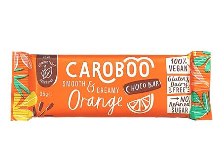 Caroboo Smooth & Creamy Orange Carob Bar 35g on Sale