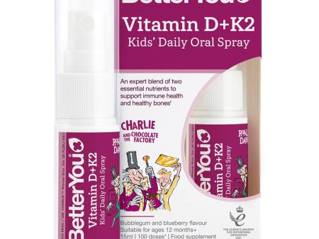 BetterYou KIDS blend of vitamins D3 and K2 to support immune health. Hot on Sale