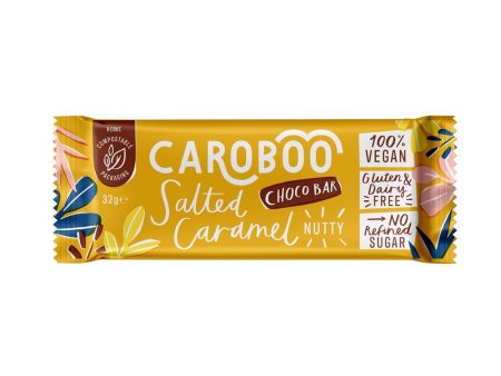 Caroboo Vegan Salted Caramel Nutty Bars32g For Discount