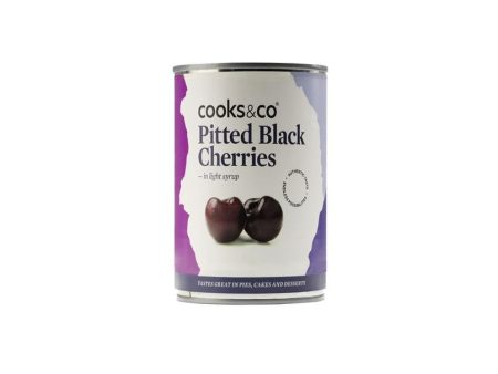 Cooks and Co Pitted Black Cherries in Syrup 425g Online Sale