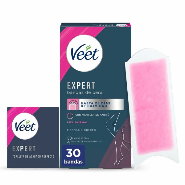 Testszőrzet Eltávolító Csíkok Veet Expert (30 egység) For Discount