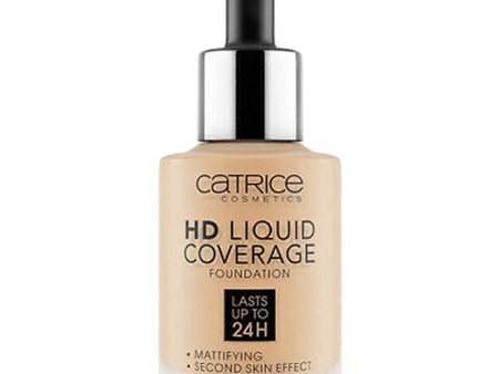 Folyékony Spink Alapozó Catrice HD Liquid Coverage Nº 032 Nude beige 30 ml Sale