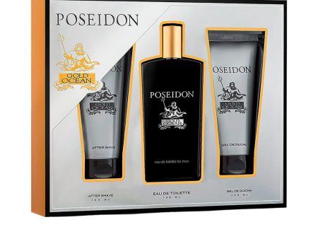 Férfi Parfüm Szett Poseidon POSEIDON GOLD FOR MEN EDT 3 Darabok Fashion