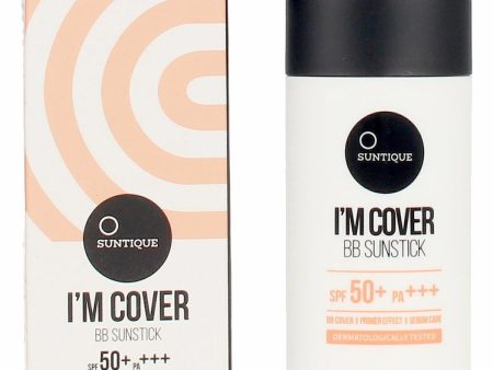 Színezett hidratáló krém Suntique I m Cover Stick Spf 50 15 g For Sale