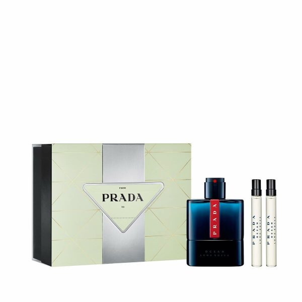 Férfi Parfüm Szett Prada EDT Luna Rossa Ocean 3 Darabok Supply