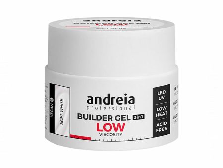 Zselés körömlakk Builder Low Viscosity Andreia Professional Builder Fehér (44 g) Online now