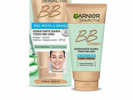 Színezett hidratáló krém Garnier Skinactive Bb Cream Vegyes Bőr Zsíros bőr Medium 50 ml Spf 25 on Sale