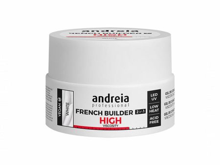 Zselés körömlakk French Builder High Viscosity Andreia 0BGFW22 Fehér (22 g) Online Sale