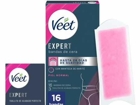 Testszőrzet Eltávolító Csíkok Veet Expert Bikini (16 egység) For Cheap